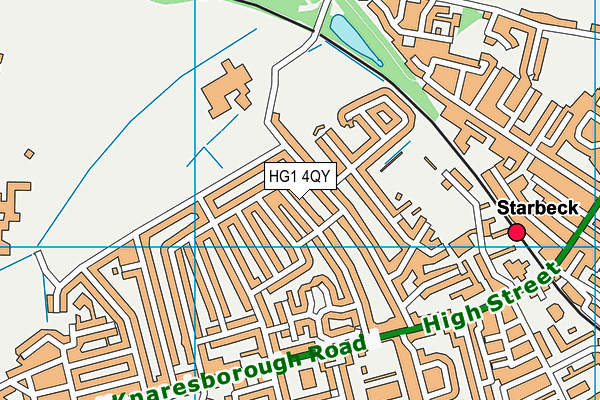 HG1 4QY map - OS VectorMap District (Ordnance Survey)