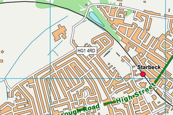 HG1 4RD map - OS VectorMap District (Ordnance Survey)