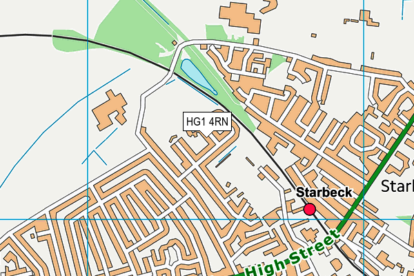 HG1 4RN map - OS VectorMap District (Ordnance Survey)