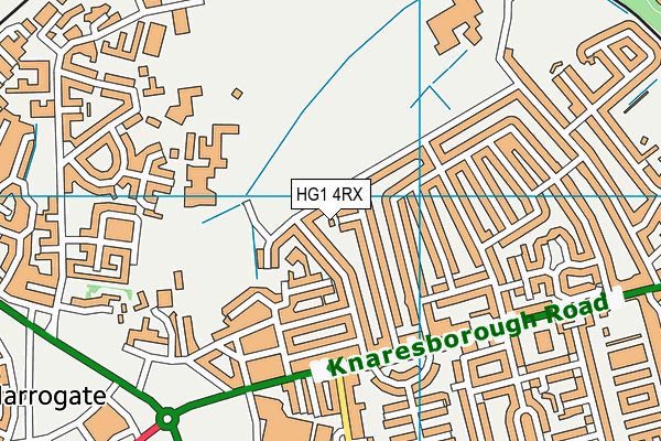 HG1 4RX map - OS VectorMap District (Ordnance Survey)