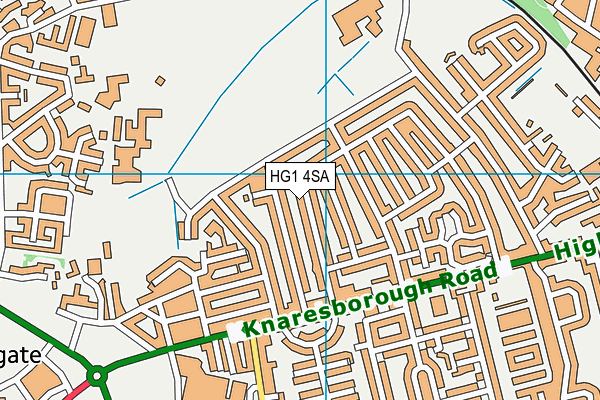 HG1 4SA map - OS VectorMap District (Ordnance Survey)