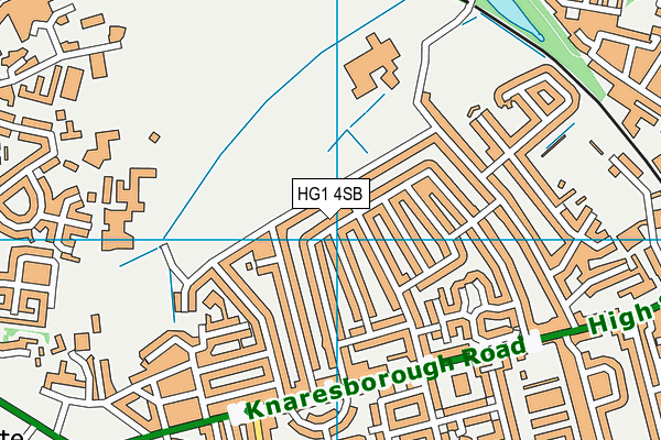 HG1 4SB map - OS VectorMap District (Ordnance Survey)