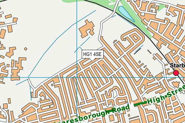 HG1 4SE map - OS VectorMap District (Ordnance Survey)