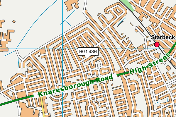 HG1 4SH map - OS VectorMap District (Ordnance Survey)