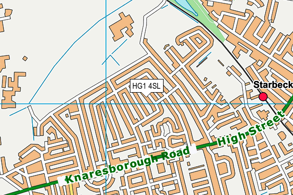 HG1 4SL map - OS VectorMap District (Ordnance Survey)