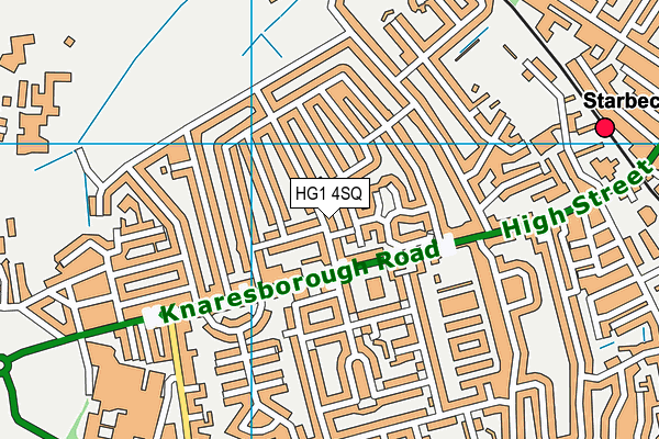 HG1 4SQ map - OS VectorMap District (Ordnance Survey)