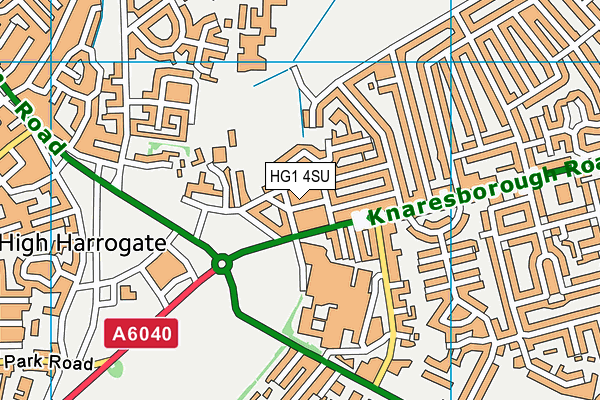 HG1 4SU map - OS VectorMap District (Ordnance Survey)