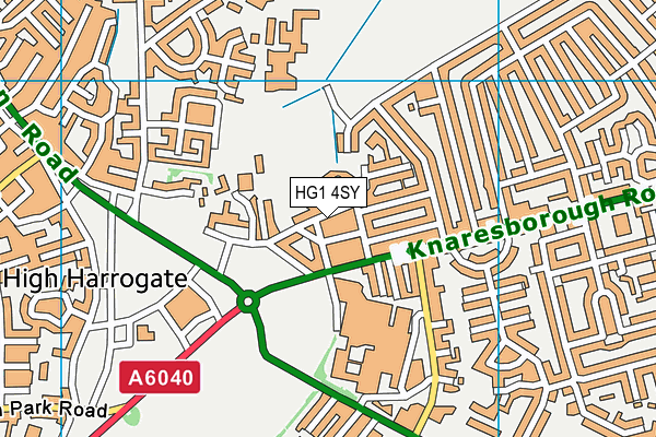 HG1 4SY map - OS VectorMap District (Ordnance Survey)