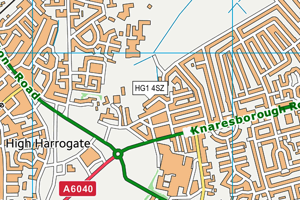 HG1 4SZ map - OS VectorMap District (Ordnance Survey)