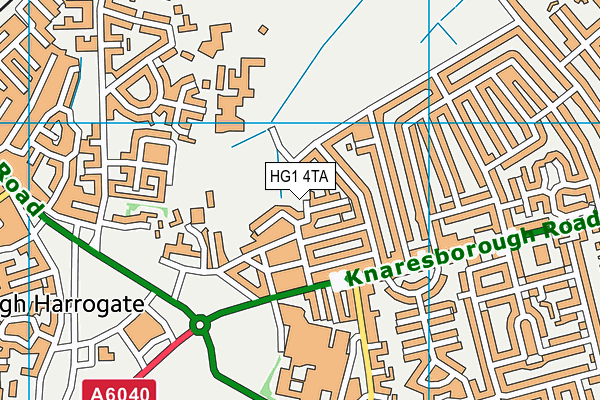 HG1 4TA map - OS VectorMap District (Ordnance Survey)