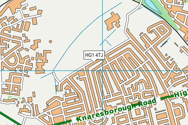 HG1 4TJ map - OS VectorMap District (Ordnance Survey)