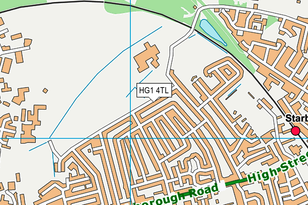 HG1 4TL map - OS VectorMap District (Ordnance Survey)