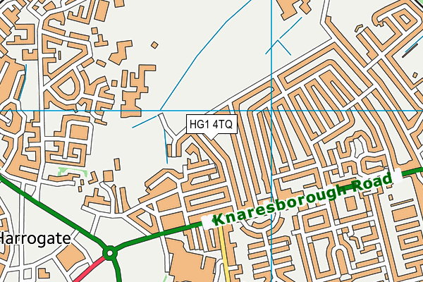 HG1 4TQ map - OS VectorMap District (Ordnance Survey)