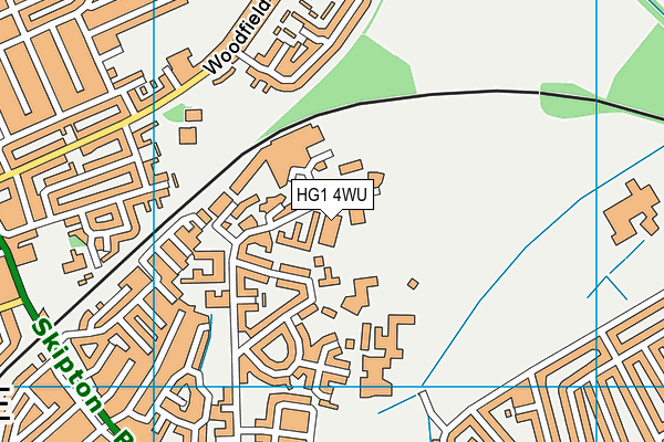 HG1 4WU map - OS VectorMap District (Ordnance Survey)