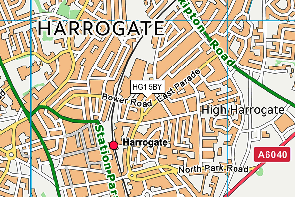 HG1 5BY map - OS VectorMap District (Ordnance Survey)