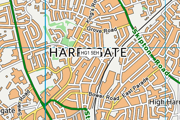 HG1 5EH map - OS VectorMap District (Ordnance Survey)