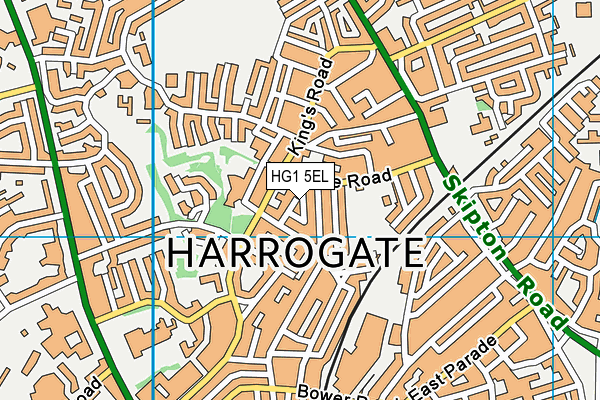 HG1 5EL map - OS VectorMap District (Ordnance Survey)