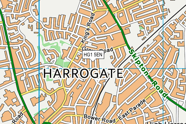 HG1 5EN map - OS VectorMap District (Ordnance Survey)