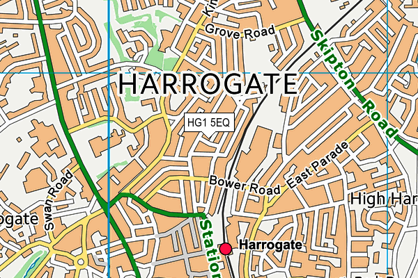 HG1 5EQ map - OS VectorMap District (Ordnance Survey)