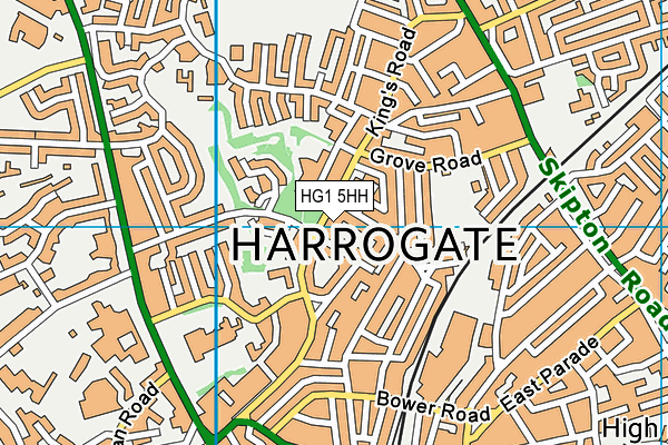 HG1 5HH map - OS VectorMap District (Ordnance Survey)