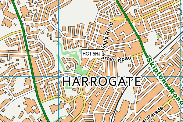 HG1 5HJ map - OS VectorMap District (Ordnance Survey)