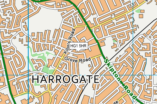 HG1 5HR map - OS VectorMap District (Ordnance Survey)