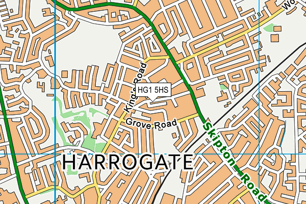 HG1 5HS map - OS VectorMap District (Ordnance Survey)