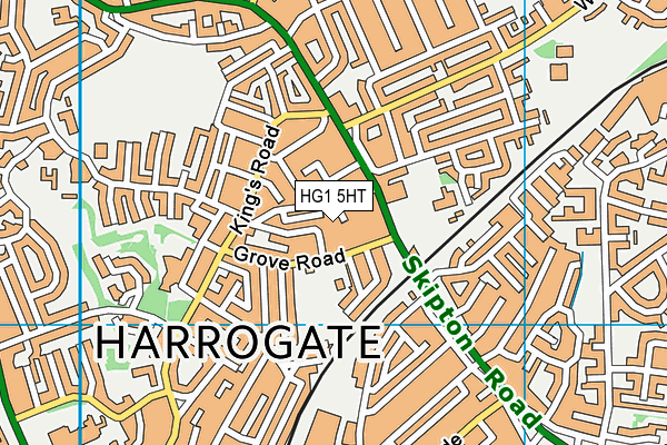 HG1 5HT map - OS VectorMap District (Ordnance Survey)