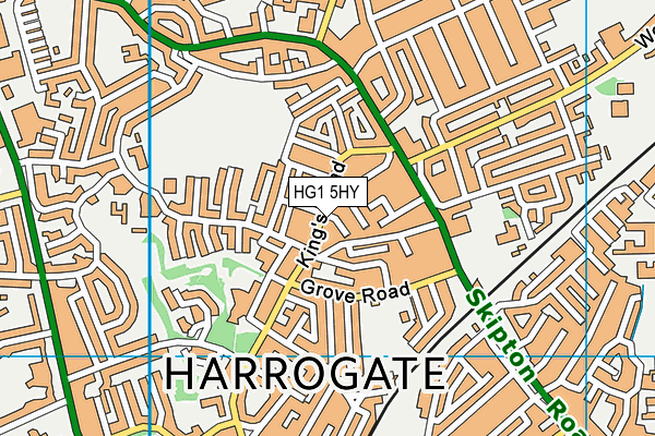 HG1 5HY map - OS VectorMap District (Ordnance Survey)