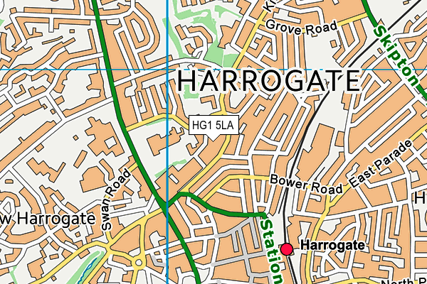 HG1 5LA map - OS VectorMap District (Ordnance Survey)