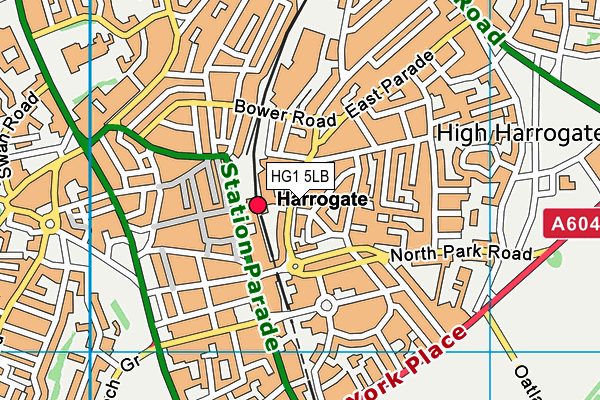 HG1 5LB map - OS VectorMap District (Ordnance Survey)