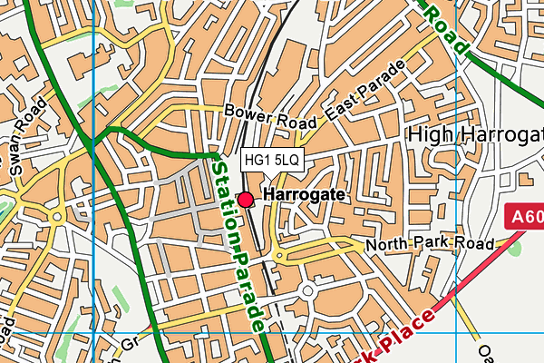 HG1 5LQ map - OS VectorMap District (Ordnance Survey)