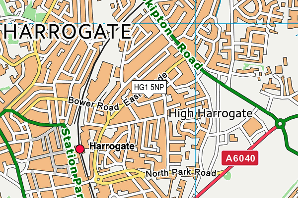 HG1 5NP map - OS VectorMap District (Ordnance Survey)