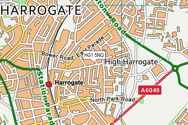 HG1 5NQ map - OS VectorMap District (Ordnance Survey)