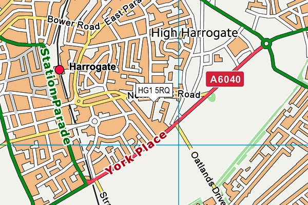 HG1 5RQ map - OS VectorMap District (Ordnance Survey)