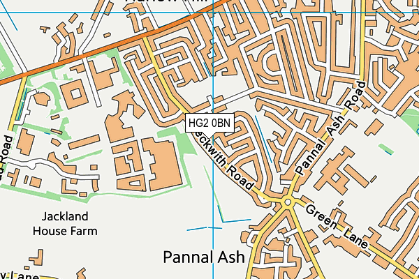 HG2 0BN map - OS VectorMap District (Ordnance Survey)