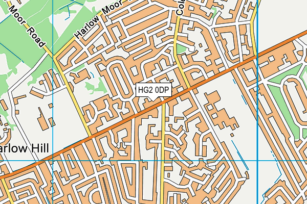 HG2 0DP map - OS VectorMap District (Ordnance Survey)