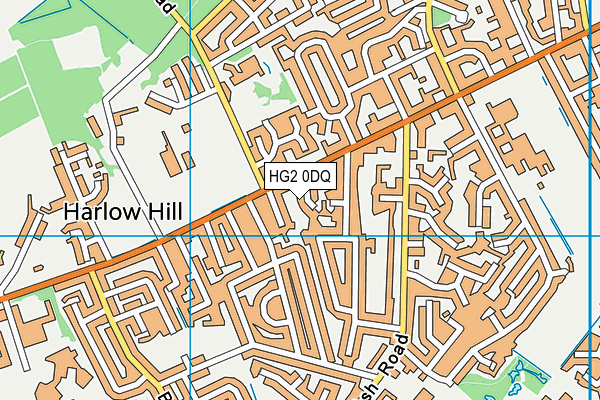 HG2 0DQ map - OS VectorMap District (Ordnance Survey)