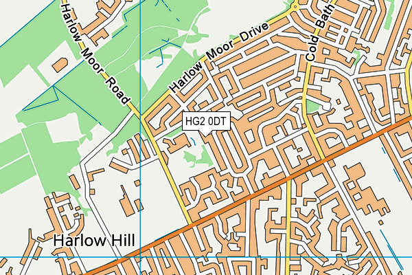HG2 0DT map - OS VectorMap District (Ordnance Survey)