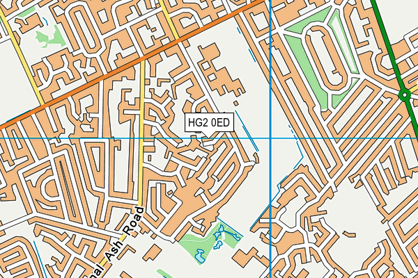 HG2 0ED map - OS VectorMap District (Ordnance Survey)