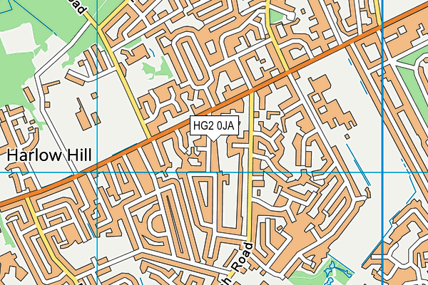 HG2 0JA map - OS VectorMap District (Ordnance Survey)
