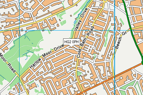 HG2 0PH map - OS VectorMap District (Ordnance Survey)