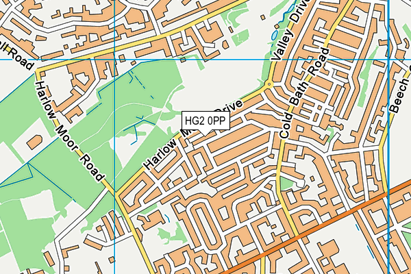 HG2 0PP map - OS VectorMap District (Ordnance Survey)