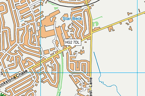 HG2 7DL map - OS VectorMap District (Ordnance Survey)
