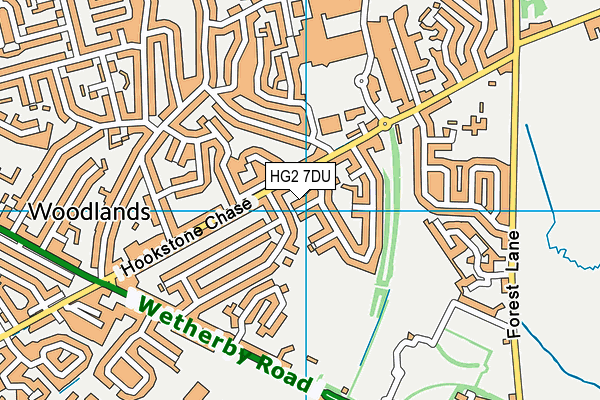 HG2 7DU map - OS VectorMap District (Ordnance Survey)