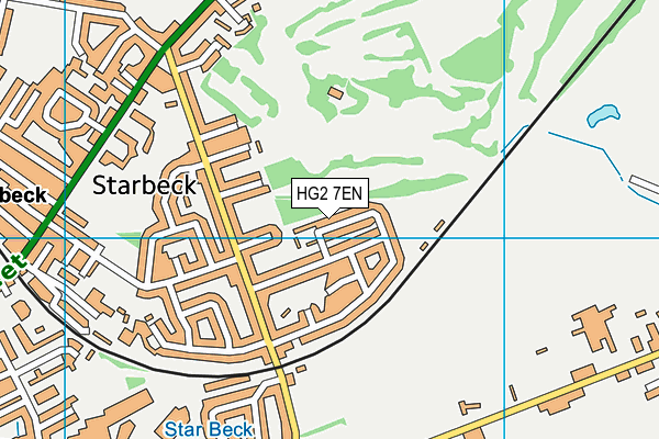 HG2 7EN map - OS VectorMap District (Ordnance Survey)