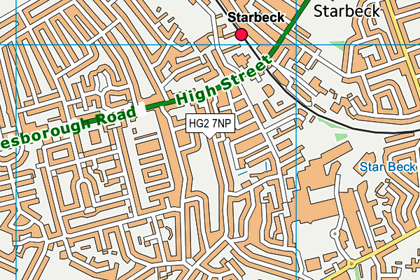 HG2 7NP map - OS VectorMap District (Ordnance Survey)