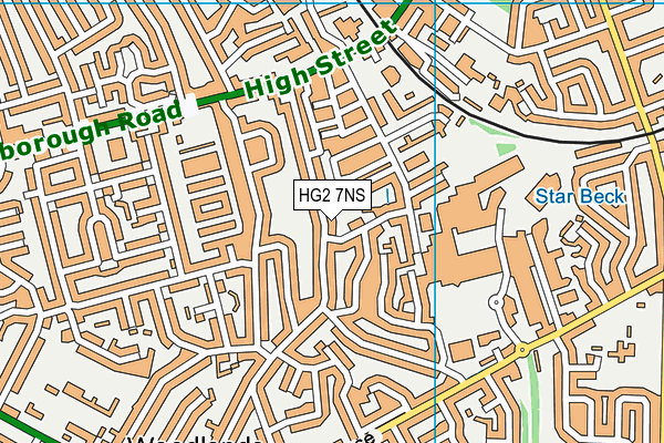 HG2 7NS map - OS VectorMap District (Ordnance Survey)