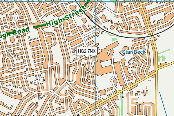 HG2 7NX map - OS VectorMap District (Ordnance Survey)