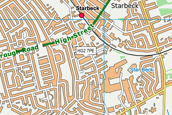 HG2 7PE map - OS VectorMap District (Ordnance Survey)
